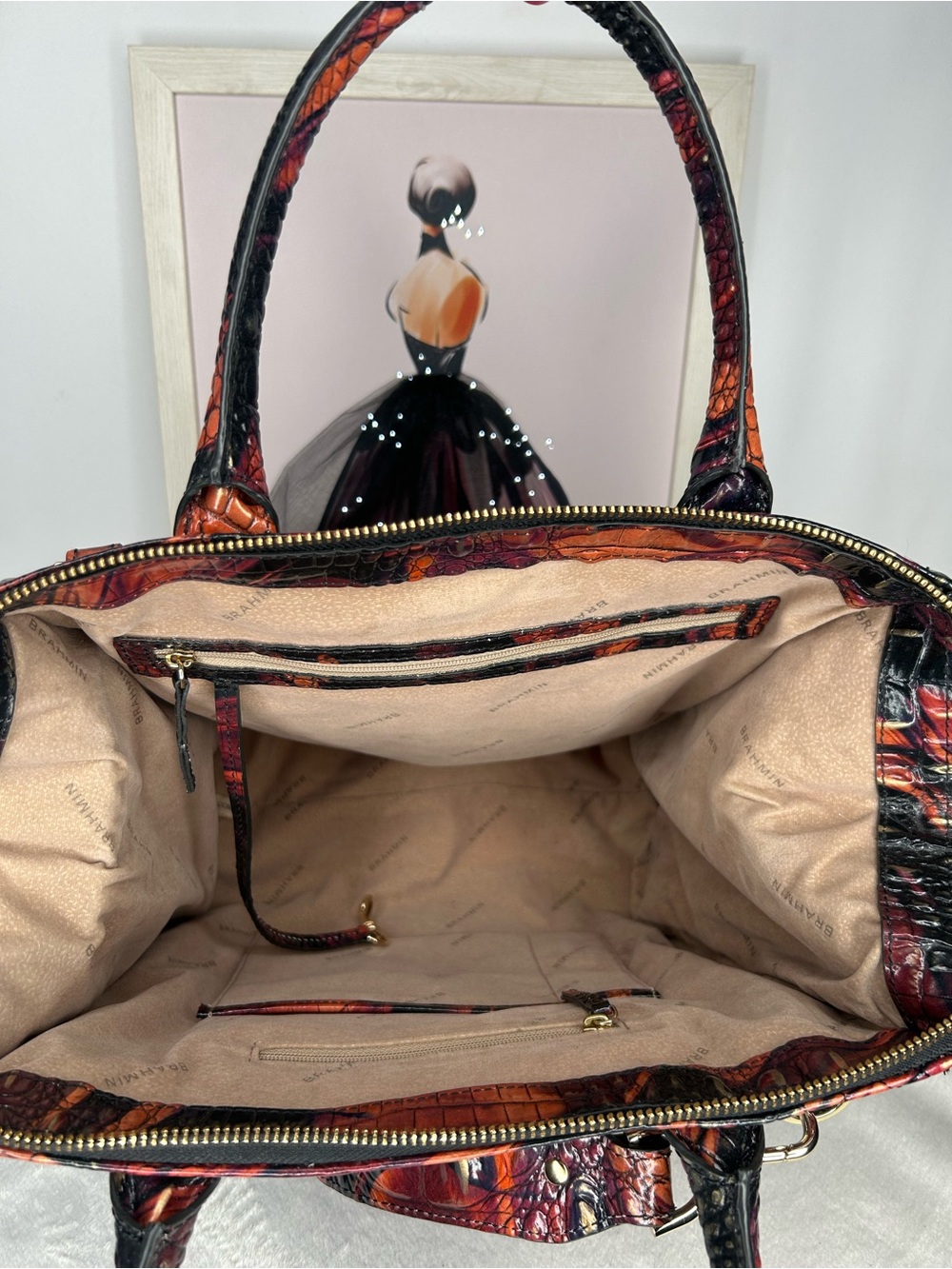 Brahmin Caroline Spice Melbourne Satchel & Ady Wallet - Picture 7 of 16